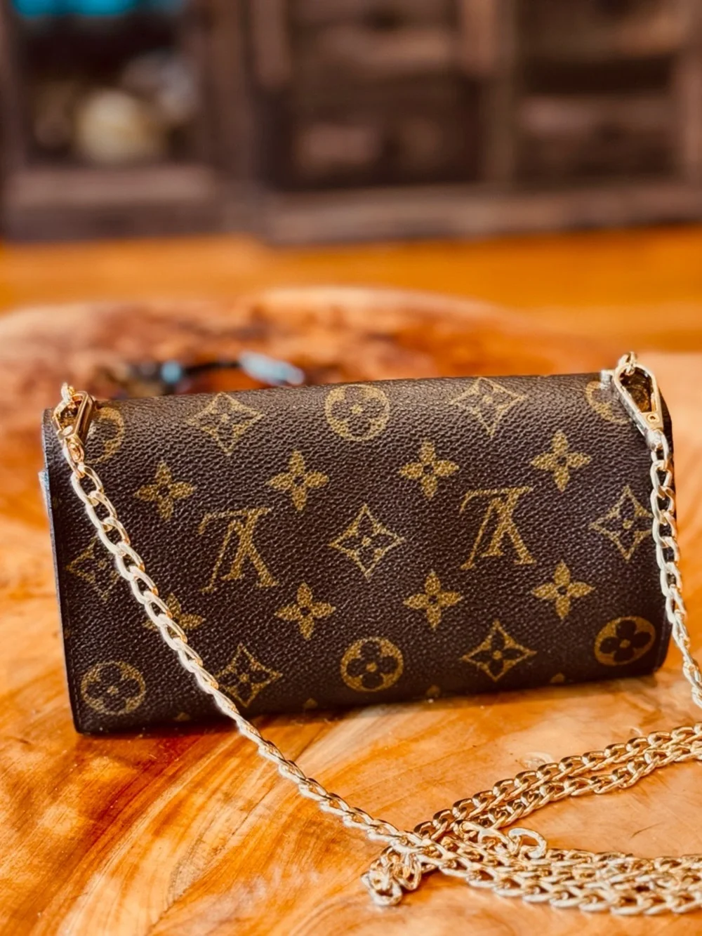 Louis Vuitton, beautiful vintage Sarah, long wallet, monogram, brown converted - Picture 4 of 14